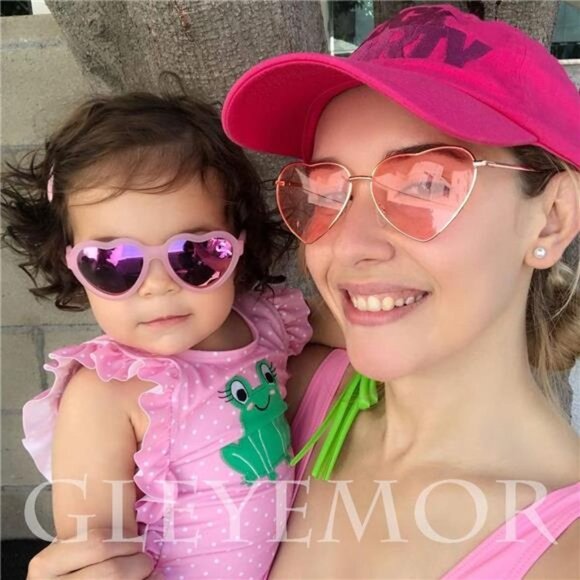 Polarized Heart Shaped Sunglasses for Women Metal Frame Cute Lovely Glasses - Picture 6 of 6